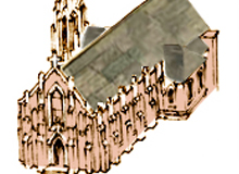 Freehand drawings of architectural landmarks for Illustrated Arizona Map. © Arizona Tourism and Travel, Budget Travel Magazine, 2010