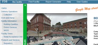 Redesigning information architecture and user interface of Facility Data Base (FDB), an intranet application that contains information on every postal facility.