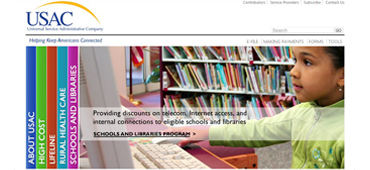 With diverse audiences of its four service programs and a broad range of user tasks, USAC initiated a site redesign project. I was hired as a UX/UI Designer/Consultant to improve on the site's usability.<br><br>
								I analyzed the information architecture of the site, and user tasks and expectations, and conducted expert interviews. Based on the information collected, I proposed color coding for service programs, designed wireframes, page prototypes and interface mockups, refined site navigation, and created web graphics. The redesigned website was launched in April, 2012. USAC provided a <a href='http://usac.org/_res/videos/web-tour/Website Self-Paced Tour.htm' target='_blank'> self-guided tour</a>.<br><br>
								The site's new interface received very positive feedback from its users: "It is now so much easier to find everything. Congratulations on a great job!" The site was redesigned in 2016.